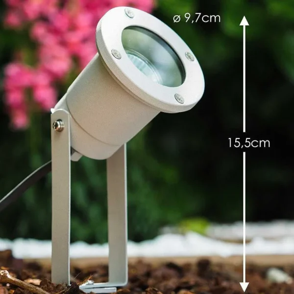 hofstein Balises Lumineuses>Projecteur De Jardin Pilsen Argente, 1 Lumiere