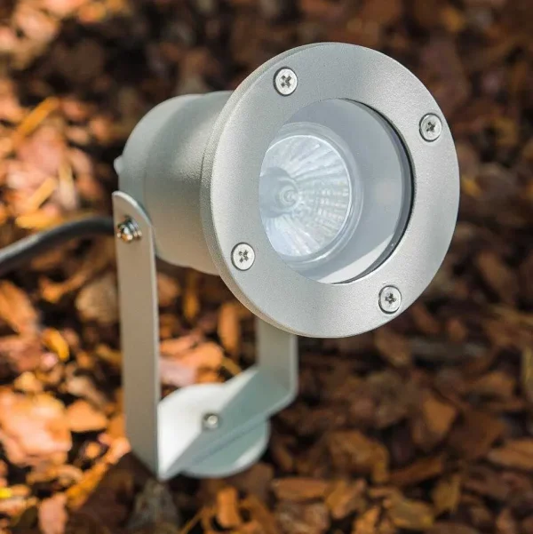 hofstein Balises Lumineuses>Projecteur De Jardin Pilsen Argente, 1 Lumiere