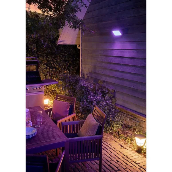 Luminaires Philips Spots Extérieurs>Projecteur Philips Hue Ambiance White & Color Discover Led Noir, 1 Lumiere, Changeur De Couleurs