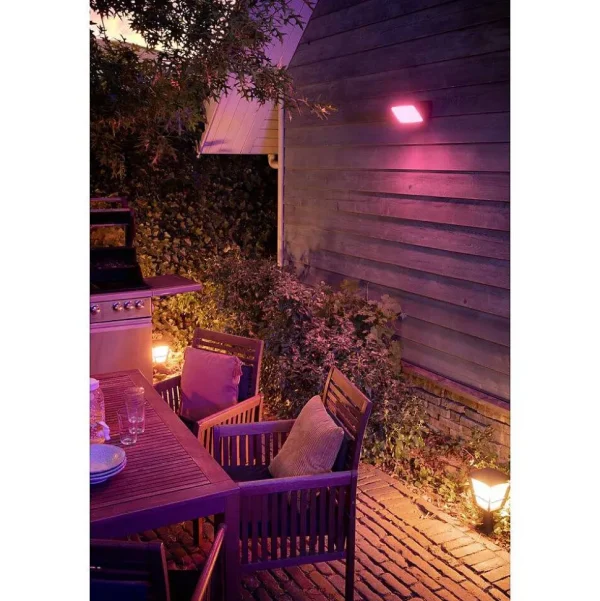 Luminaires Philips Spots Extérieurs>Projecteur Philips Hue Ambiance White & Color Discover Led Noir, 1 Lumiere, Changeur De Couleurs