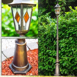 hofstein Lampes De Jardin>Reverbere Antibes Brun Dore, 1 Lumiere