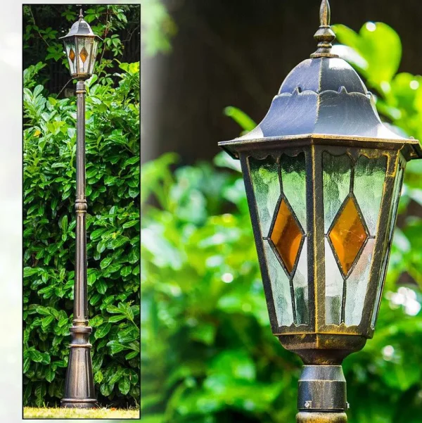 hofstein Lampes De Jardin>Reverbere Antibes Brun Dore, 1 Lumiere