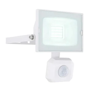 Luminaires Globo Lighting Spots Extérieurs>Spot De Jardin Globo Helga Led Blanc, 1 Lumiere, Detecteur De Mouvement