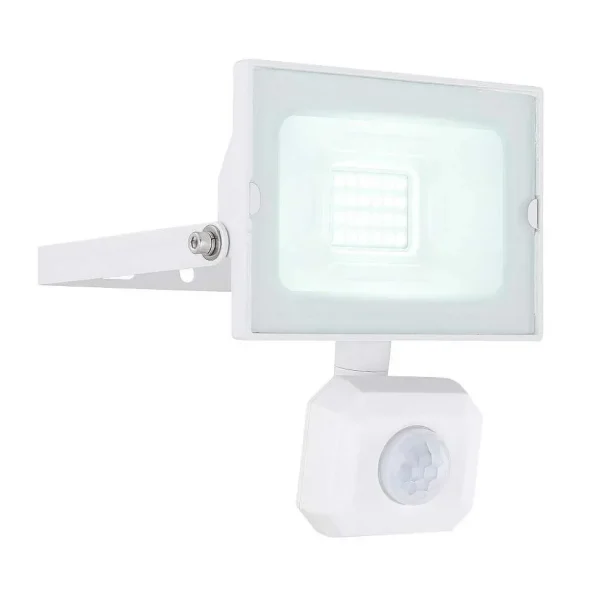 Luminaires Globo Lighting Spots Extérieurs>Spot De Jardin Globo Helga Led Blanc, 1 Lumiere, Detecteur De Mouvement