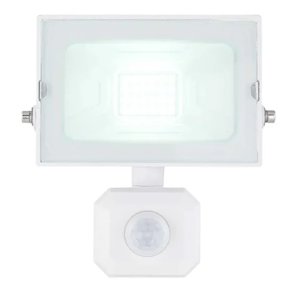 Luminaires Globo Lighting Spots Extérieurs>Spot De Jardin Globo Helga Led Blanc, 1 Lumiere, Detecteur De Mouvement