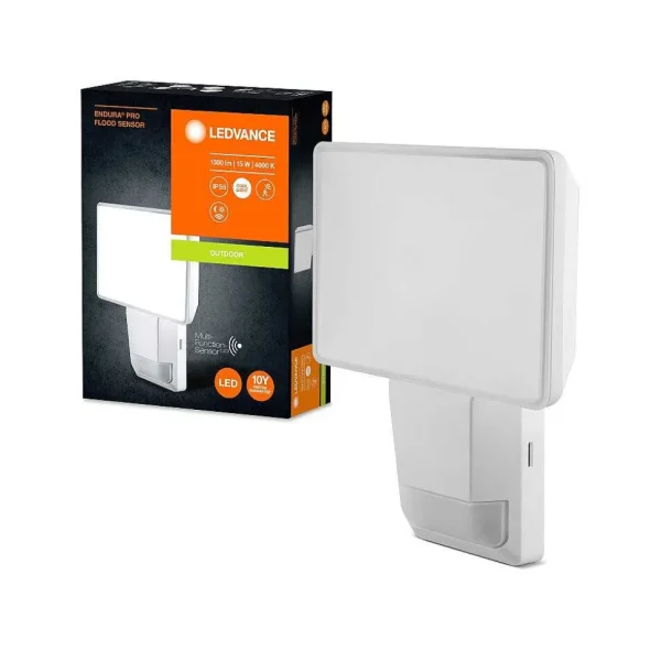 Luminaires Ledvance Spots Extérieurs>Spot De Jardin Ledvance Endura® Blanc, 1 Lumiere, Detecteur De Mouvement