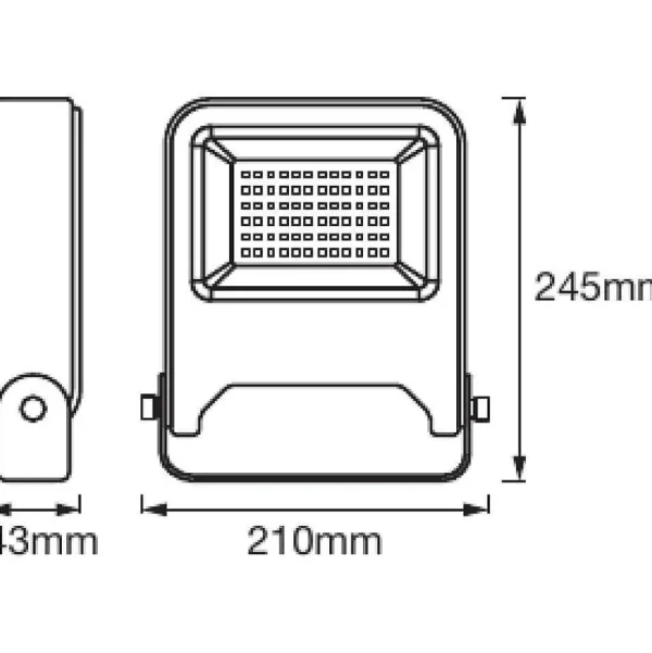 Luminaires Ledvance Spots Extérieurs>Spot De Jardin Ledvance Endura® Flood Anthracite, 1 Lumiere