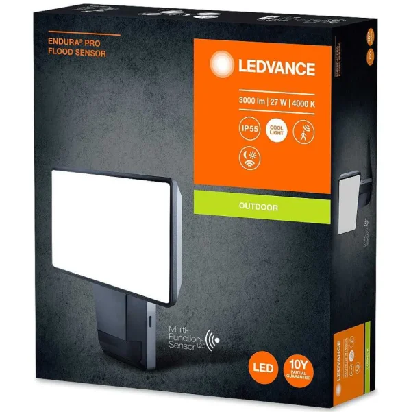 Luminaires Ledvance Spots Extérieurs>Spot De Jardin Ledvance Endura® Gris, 1 Lumiere, Detecteur De Mouvement