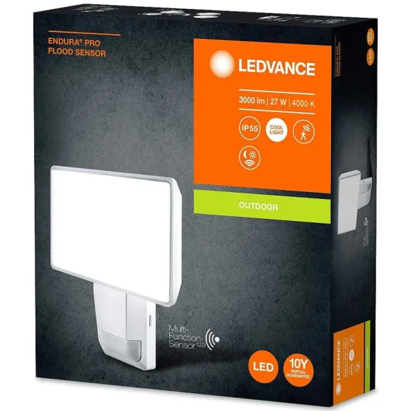 Luminaires Ledvance Spots Extérieurs>Spot De Jardin Ledvance Endura® Blanc, 1 Lumiere, Detecteur De Mouvement