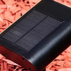 hofstein Lampes Solaires>Spot De Jardin Usmagama Solar Led Noir, 1 Lumiere, Detecteur De Mouvement, Changeur De Couleurs