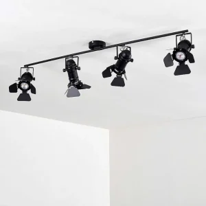 hofstein Spots Et Projecteurs>Spot De Plafond Lichinga Noir, 4 Lumieres