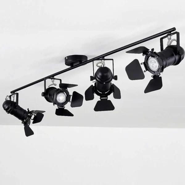 hofstein Spots Et Projecteurs>Spot De Plafond Lichinga Noir, 4 Lumieres