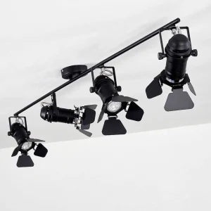 hofstein Spots Et Projecteurs>Spot De Plafond Lichinga Noir, 4 Lumieres