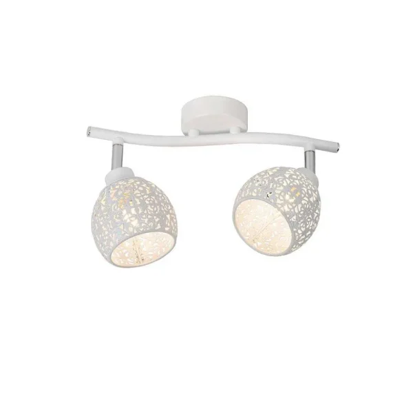 Luminaires Lucide Luminaires Marocains>Spot De Plafond Lucide Tahar Blanc, 2 Lumieres