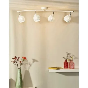 Luminaires Lucide Luminaires Marocains>Spot De Plafond Lucide Tahar Blanc, 4 Lumieres