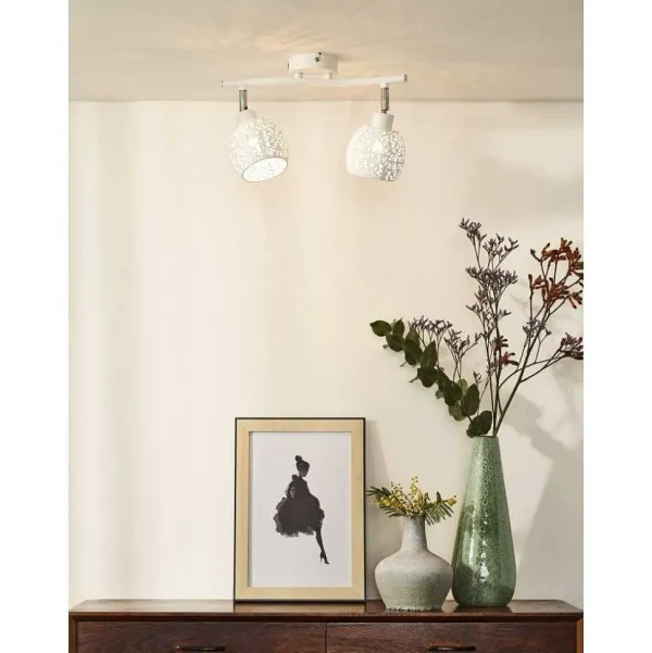 Luminaires Lucide Luminaires Marocains>Spot De Plafond Lucide Tahar Blanc, 2 Lumieres