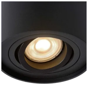 Luminaires Lucide Spots Professionnels>Spot De Plafond Lucide Tube Noir, 1 Lumiere