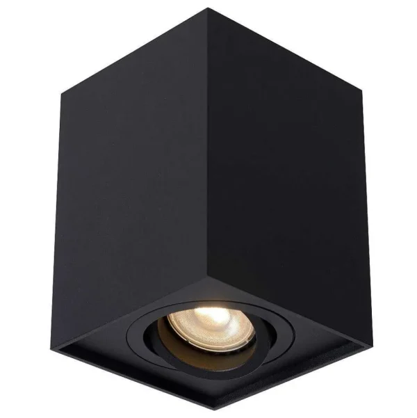 Luminaires Lucide Spots Professionnels>Spot De Plafond Lucide Tube Noir, 1 Lumiere