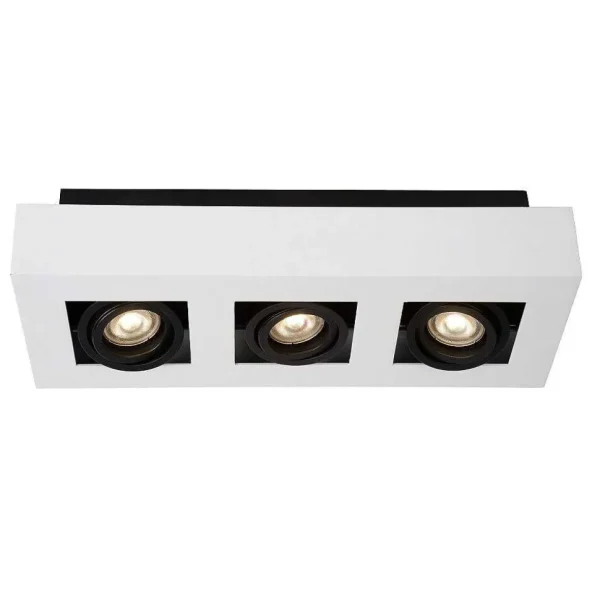 Luminaires Lucide Spots Professionnels>Spot De Plafond Lucide Xirax Led Blanc, 3 Lumieres