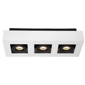 Luminaires Lucide Spots Professionnels>Spot De Plafond Lucide Xirax Led Blanc, 3 Lumieres