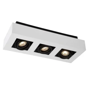 Luminaires Lucide Spots Professionnels>Spot De Plafond Lucide Xirax Led Blanc, 3 Lumieres