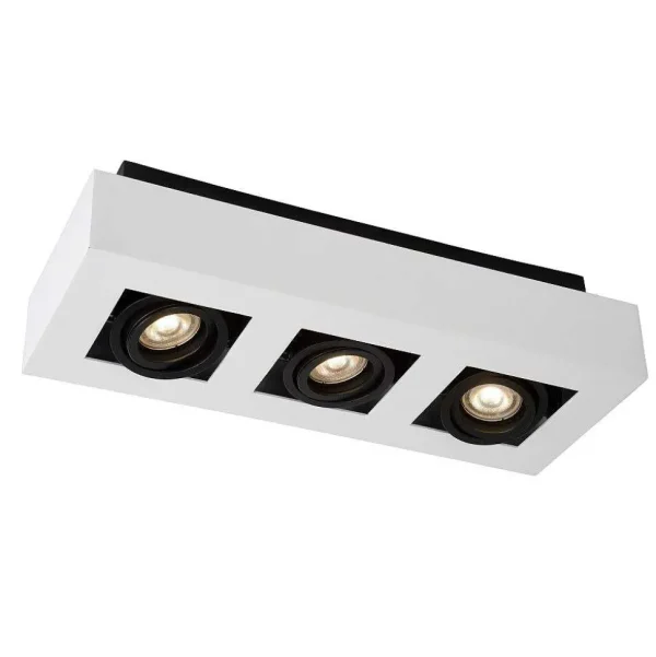 Luminaires Lucide Spots Professionnels>Spot De Plafond Lucide Xirax Led Blanc, 3 Lumieres