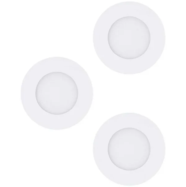 Luminaires Eglo Luminaires Encastrés>Spot Encastrable Eglo Fueva Led Blanc, 3 Lumieres