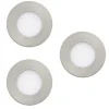 Luminaires Eglo Luminaires Encastrés>Spot Encastrable Eglo Fueva-Z Led Nickel Mat, 3 Lumieres