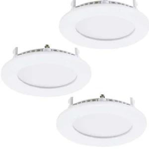 Luminaires Eglo Luminaires Encastrés>Spot Encastrable Eglo Fueva Led Blanc, 3 Lumieres