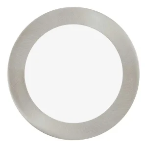 hofstein Luminaires Encastrés>Spot Encastrable Eglo Fueva Led Nickel Mat, 1 Lumiere