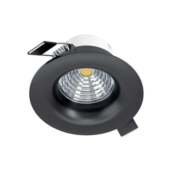 Luminaires Eglo Luminaires Encastrés>Spot Encastrable Eglo Saliceto Led Noir, 1 Lumiere