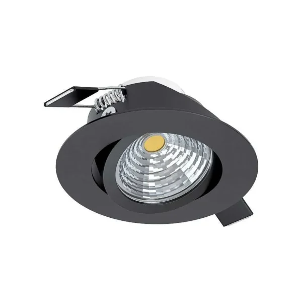 Luminaires Eglo Luminaires Encastrés>Spot Encastrable Eglo Saliceto Led Noir, 1 Lumiere