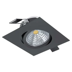 Luminaires Eglo Luminaires Encastrés>Spot Encastrable Eglo Saliceto Led Noir, 1 Lumiere