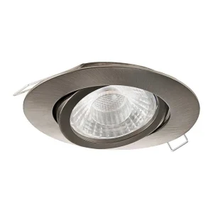 Luminaires Eglo Luminaires Encastrés>Spot Encastrable Eglo Tedo Led Nickel Mat, 1 Lumiere