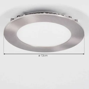 hofstein Luminaires Encastrés>Spot Encastrable Finsrud Led Nickel Mat, 1 Lumiere