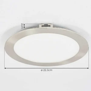 hofstein Luminaires Encastrés>Spot Encastrable Finsrud Led Nickel Mat, 1 Lumiere