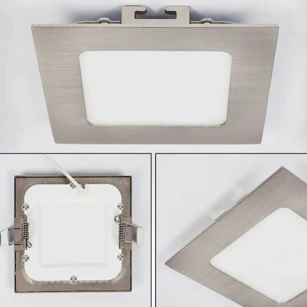 hofstein Luminaires Encastrés>Spot Encastrable Finsrud Led Nickel Mat, 1 Lumiere