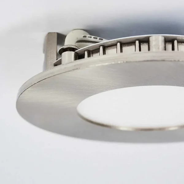 hofstein Luminaires Encastrés>Spot Encastrable Finsrud Led Nickel Mat, 1 Lumiere