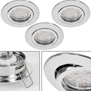 hofstein Luminaires Encastrés>Spot Encastrable Kerrouan Led Chrome, 1 Lumiere