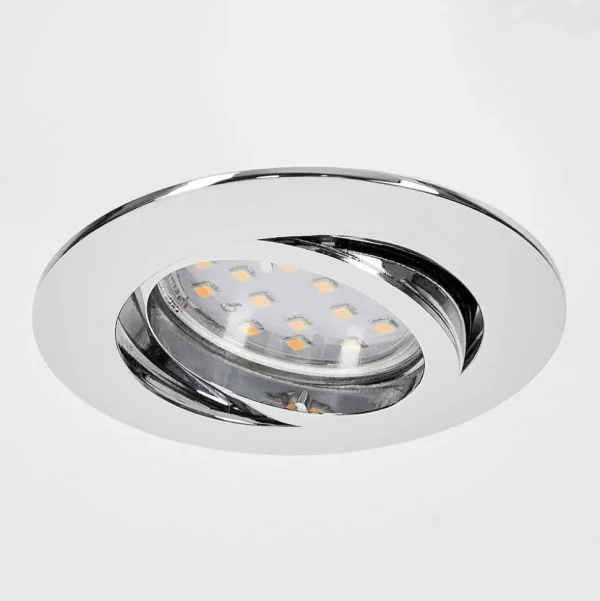 hofstein Luminaires Encastrés>Spot Encastrable Kerrouan Led Chrome, 1 Lumiere