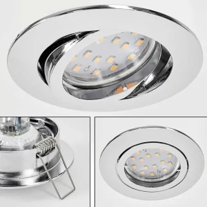 hofstein Luminaires Encastrés>Spot Encastrable Kerrouan Led Chrome, 1 Lumiere