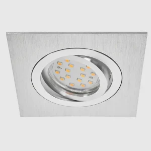 hofstein Luminaires Encastrés>Spot Encastrable Monthois Led Chrome, Nickel Mat, 1 Lumiere