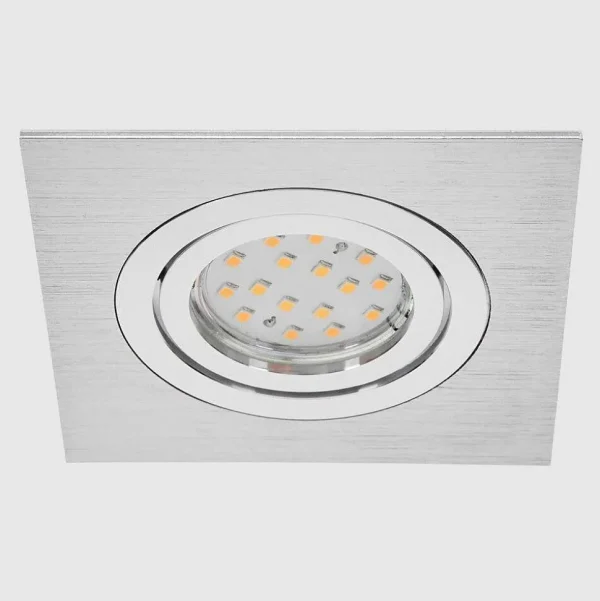 hofstein Luminaires Encastrés>Spot Encastrable Monthois Led Chrome, Nickel Mat, 1 Lumiere