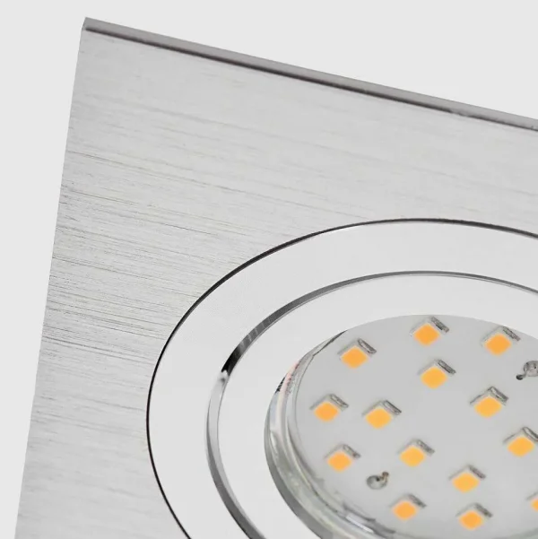 hofstein Luminaires Encastrés>Spot Encastrable Monthois Led Chrome, Nickel Mat, 1 Lumiere