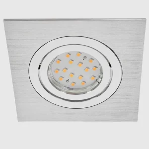 hofstein Luminaires Encastrés>Spot Encastrable Monthois Led Chrome, Nickel Mat, 1 Lumiere