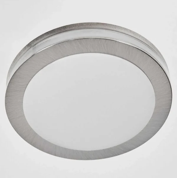 hofstein Luminaires Encastrés>Spot Encastrable Percoq Led Nickel Mat, 1 Lumiere