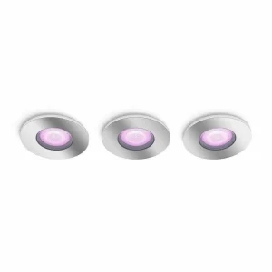 Luminaires Philips Philips Hue>Spot Encastrable Philips Hue Xamento Led Chrome, 3 Lumieres