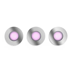 Luminaires Philips Philips Hue>Spot Encastrable Philips Hue Xamento Led Chrome, 3 Lumieres