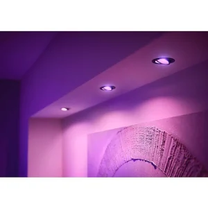 Luminaires Philips Spots Professionnels>Spot Encastrable Philips Hue Centura Led Blanc, 3 Lumieres