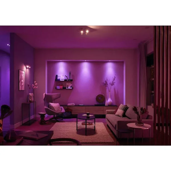 Luminaires Philips Spots Professionnels>Spot Encastrable Philips Hue Centura Led Blanc, 3 Lumieres